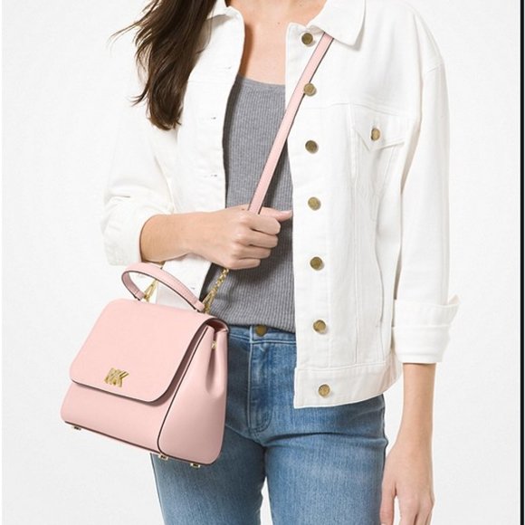 Michael Kors | Bags | Nwt Michael Kors Mott Large Saffiano  Michael Kors Mott Medium Satchel Leather Pink NWT
